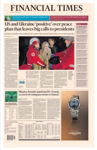 Financial Times Europe - November 25, 2025