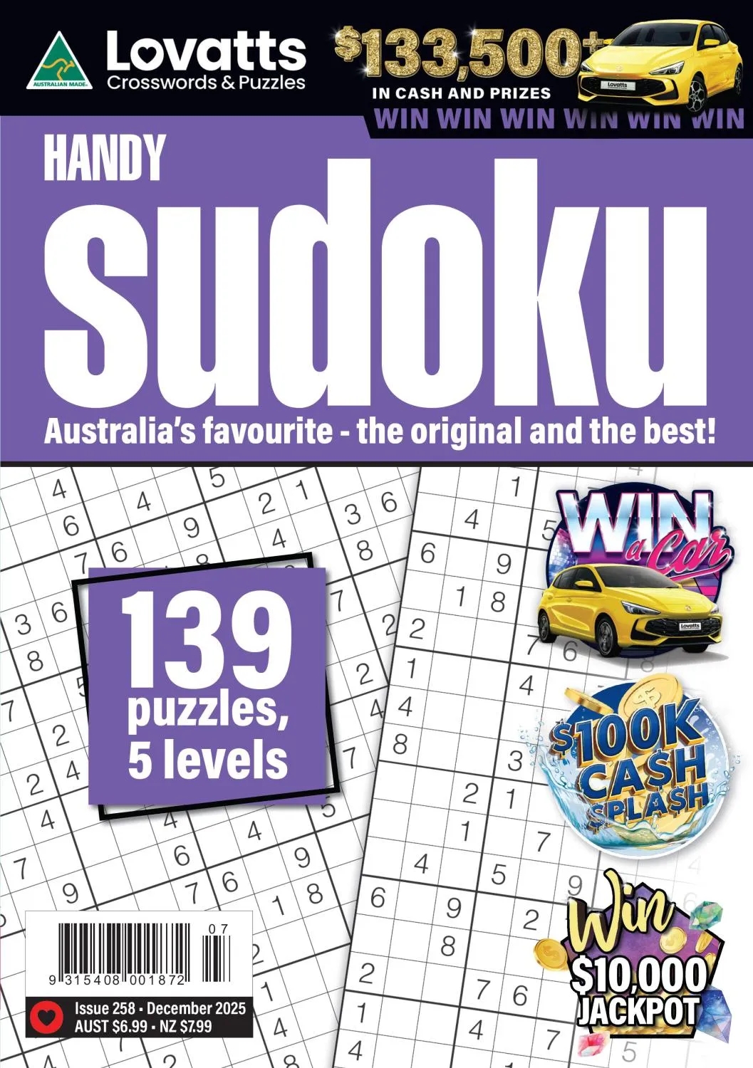 Lovatts Handy Sudoku - Issue 258 2025