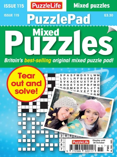 PuzzleLife PuzzlePad Puzzles - October 2025