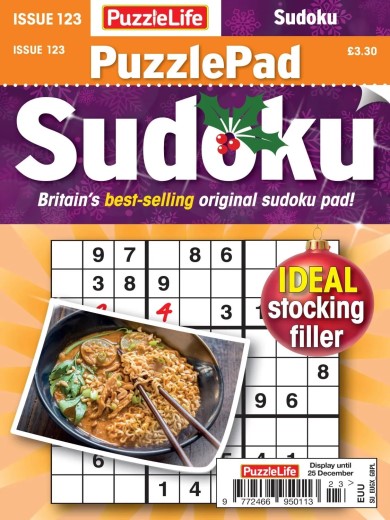 PuzzleLife PuzzlePad Sudoku - November 2025 2025