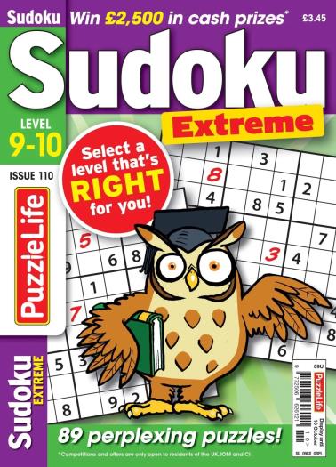 PuzzleLife Sudoku Extreme - September 2025